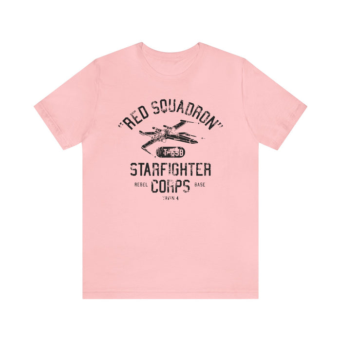 Red Squadron Starfighter Corps Bella Canvas Unisex Jersey Short Sleeve Tee