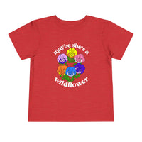 Maybe She’s A Wildflower Bella Canvas Toddler Short Sleeve Tee