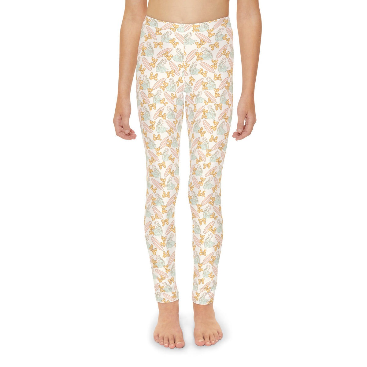 Surfing Minnie Youth Full-Length Leggings