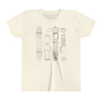 Lightsabers Bella Canvas Youth Short Sleeve Tee