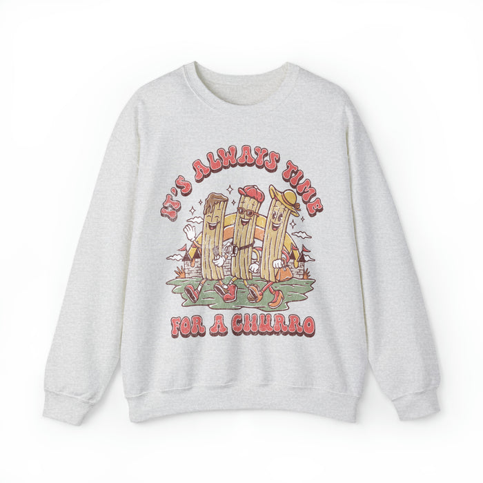 It's Always Time For A Churro Gildan Unisex Heavy Blend™ Crewneck Sweatshirt