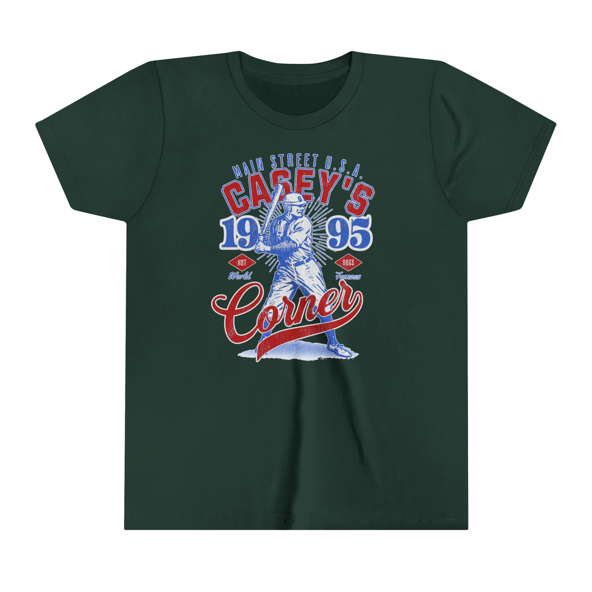 Casey’s Corner Distressed Bella Canvas Youth Short Sleeve Tee
