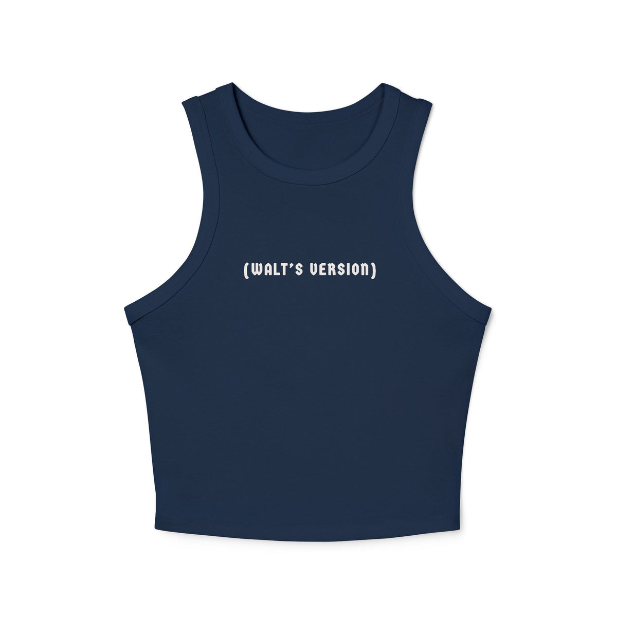 Walt's Version Women's Micro Rib Racer Tank Top