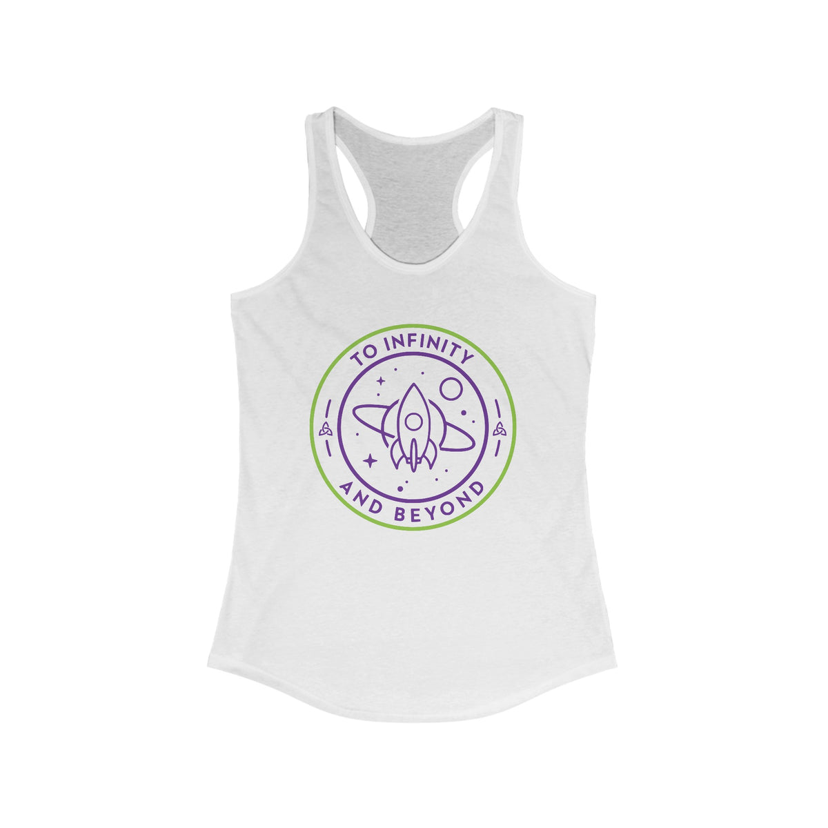 To Infinity and Beyond Women's Next Level Ideal Racerback Tank