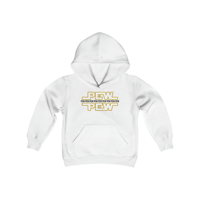 PEW PEW PEW Gildan Youth Heavy Blend Hooded Sweatshirt