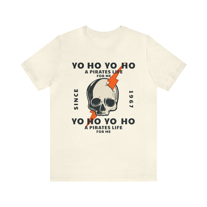 Yo Ho Pirates Life For Me Bella Canvas Unisex Jersey Short Sleeve Tee