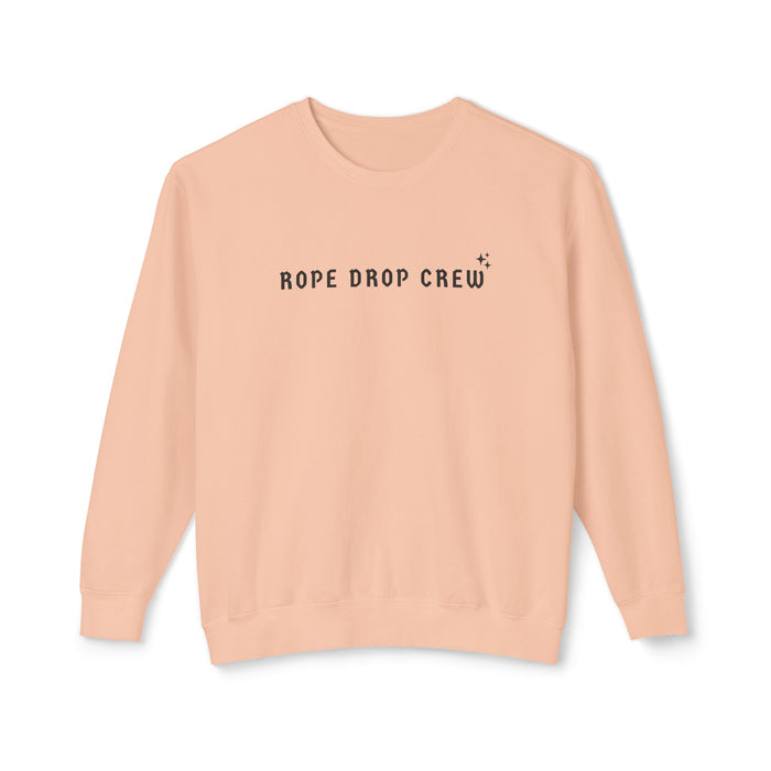 Rope Drop Crew Unisex Lightweight Comfort Colors Crewneck Sweatshirt