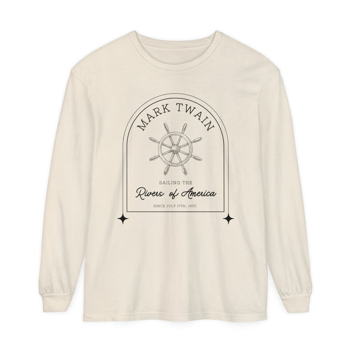 Sailing The Rivers of America Comfort Colors Unisex Garment-dyed Long Sleeve T-Shirt