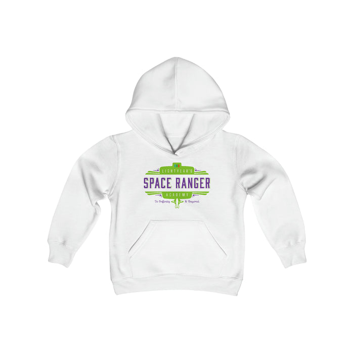 Lightyear's Space Ranger Academy Gildan Youth Heavy Blend Hooded Sweatshirt