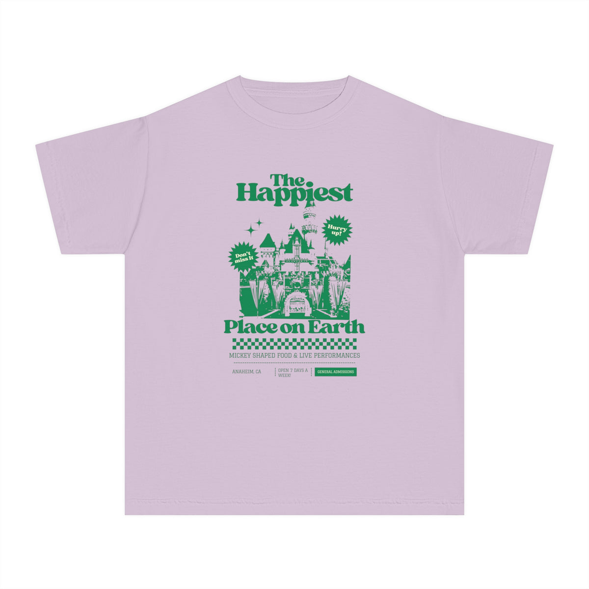 The Happiest Place OnEarth Comfort Colors Youth Midweight Tee