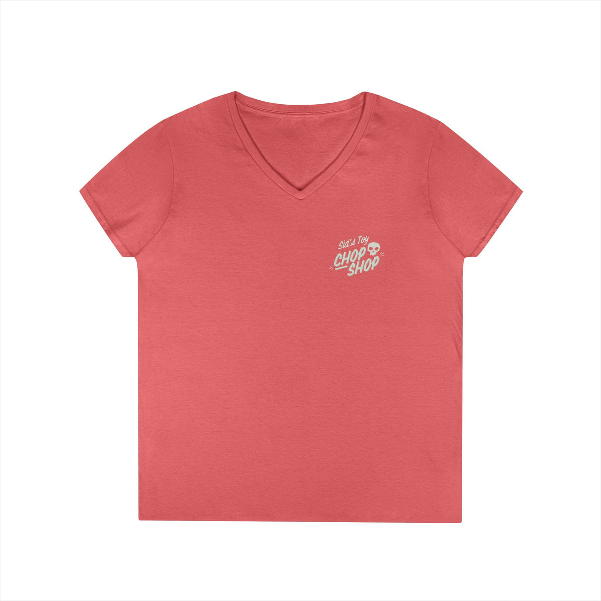 Sid's Toy Chop Shop Ladies' Gildan V-Neck T-Shirt