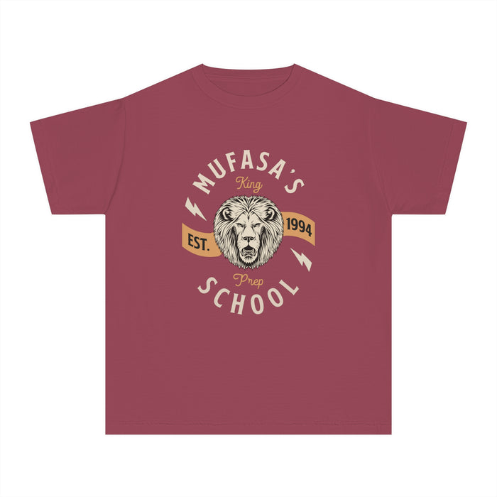 Mufasa's Prep School Comfort Colors Youth Midweight Tee