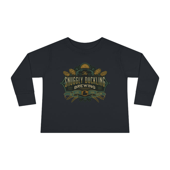 The Snuggly Duckling Brewing Rabbit Skins Toddler Long Sleeve Tee