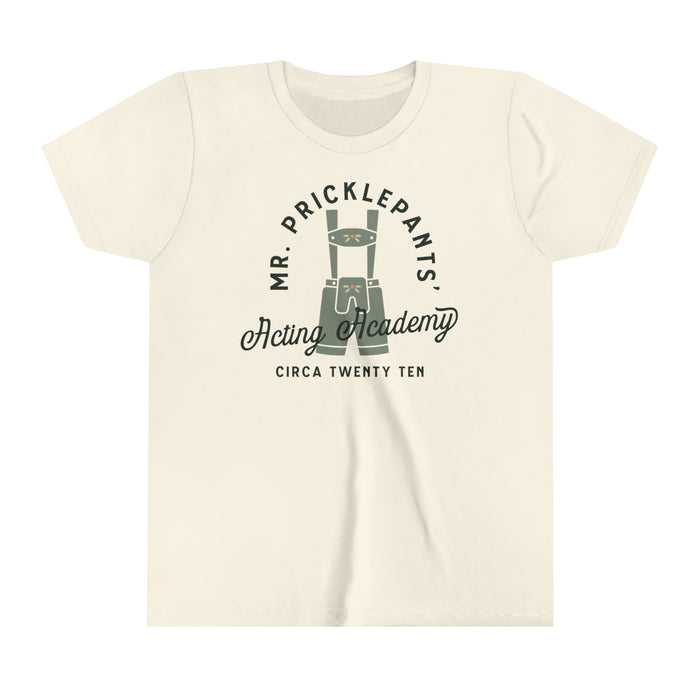 Mr. Pricklepants’ Acting Academy Bella Canvas Youth Short Sleeve Tee