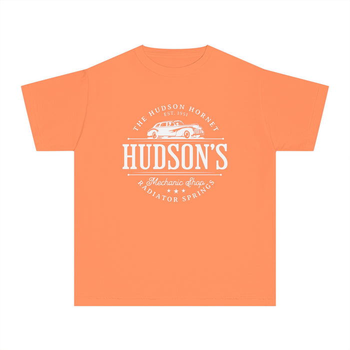 Hudson's Mechanic Shop Comfort Colors Youth Midweight Tee