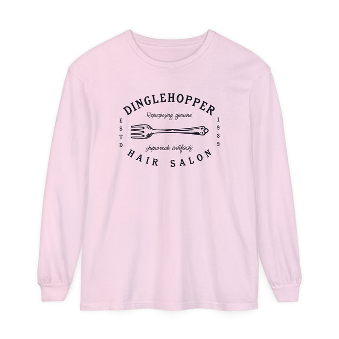 Dinglehopper Hair Salon Comfort Colors Unisex Garment-dyed Long Sleeve T-Shirt