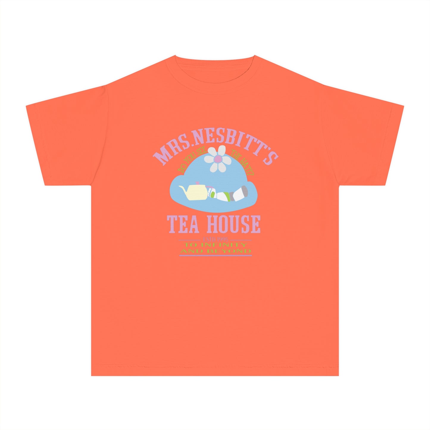 Mrs. Nesbitt’s Tea House Comfort Colors Youth Midweight Tee