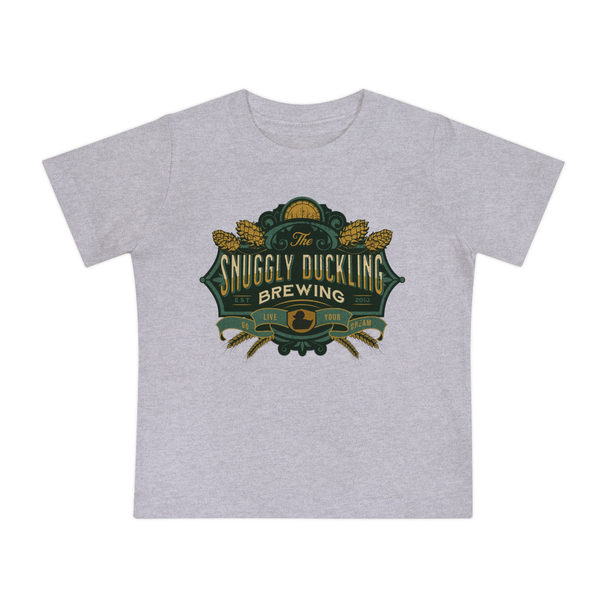 The Snuggly Duckling Brewing Bella Canvas Baby Short Sleeve T-Shirt