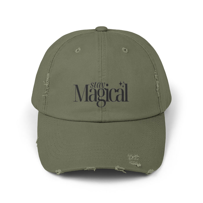 Stay Magical Unisex Distressed Cap