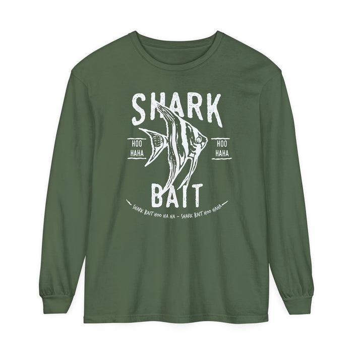 Shark Bait Hoo Haha Comfort Colors Unisex Garment-dyed Long Sleeve T-Shirt