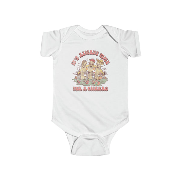 It's Always Time For A Churro Rabbit Skins Infant Fine Jersey Bodysuit