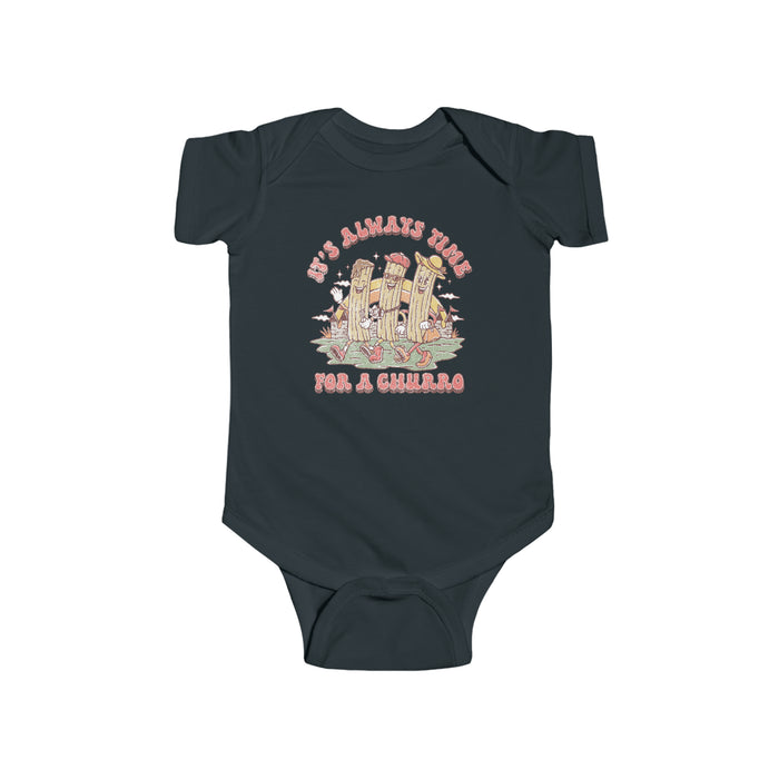 It's Always Time For A Churro Rabbit Skins Infant Fine Jersey Bodysuit