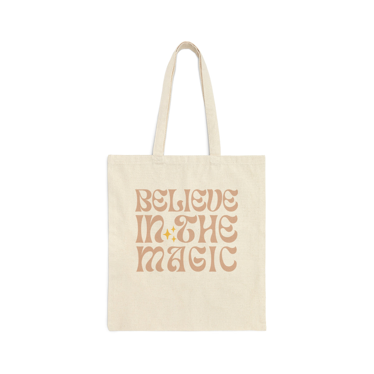 Believe In The Magic Cotton Canvas Tote Bag