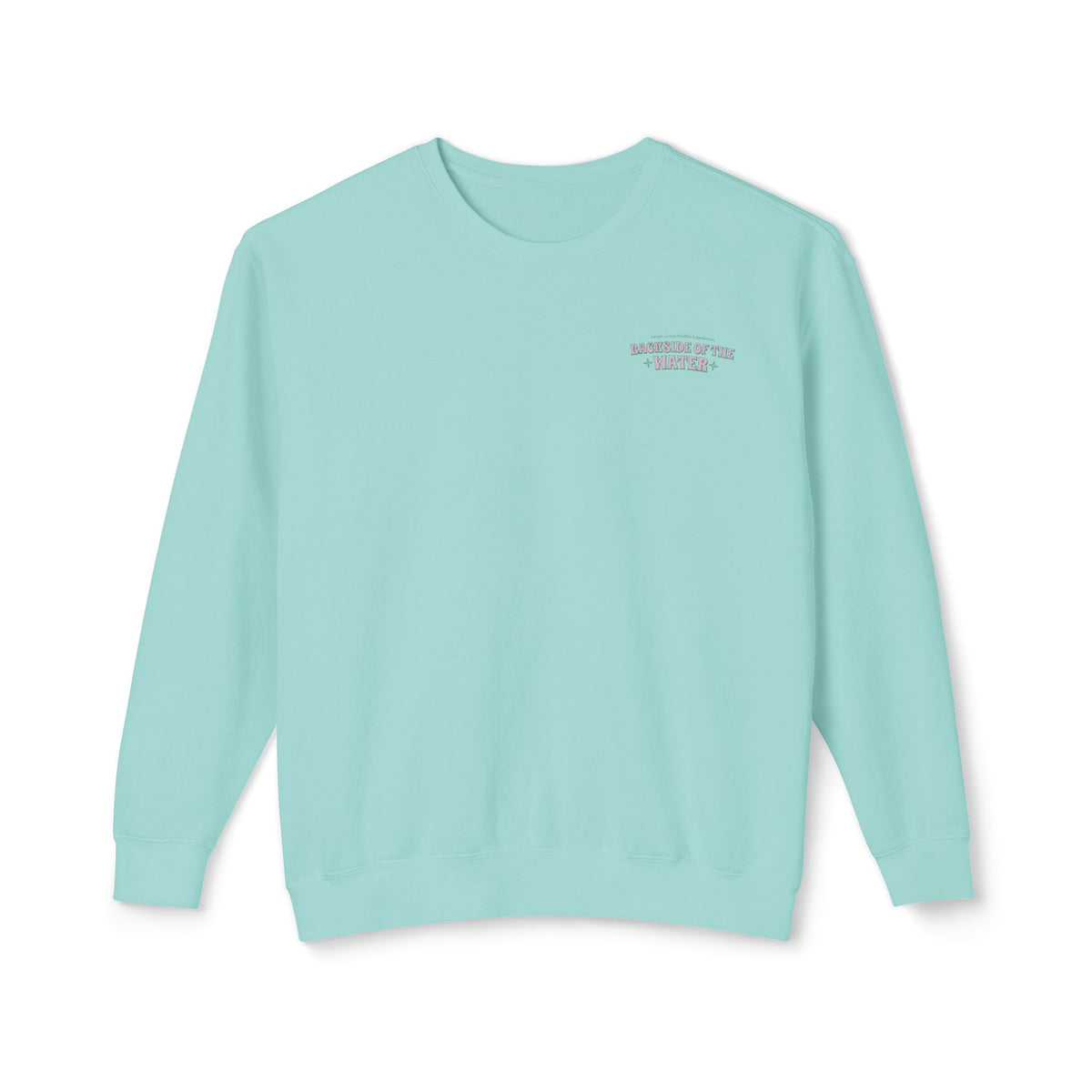 Backside of the Water Unisex Lightweight Comfort Colors Crewneck Sweatshirt