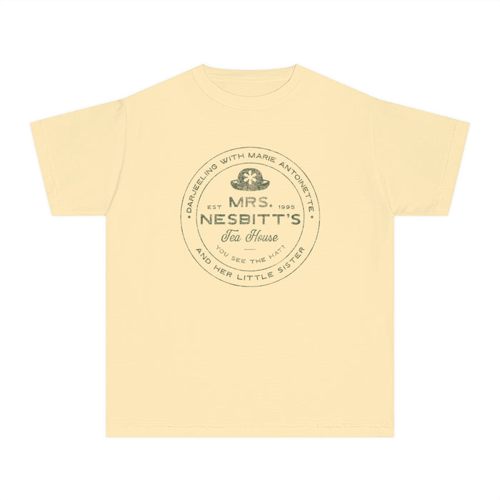 Mrs. Nesbitt’s Tea House Comfort Colors Youth Midweight Tee