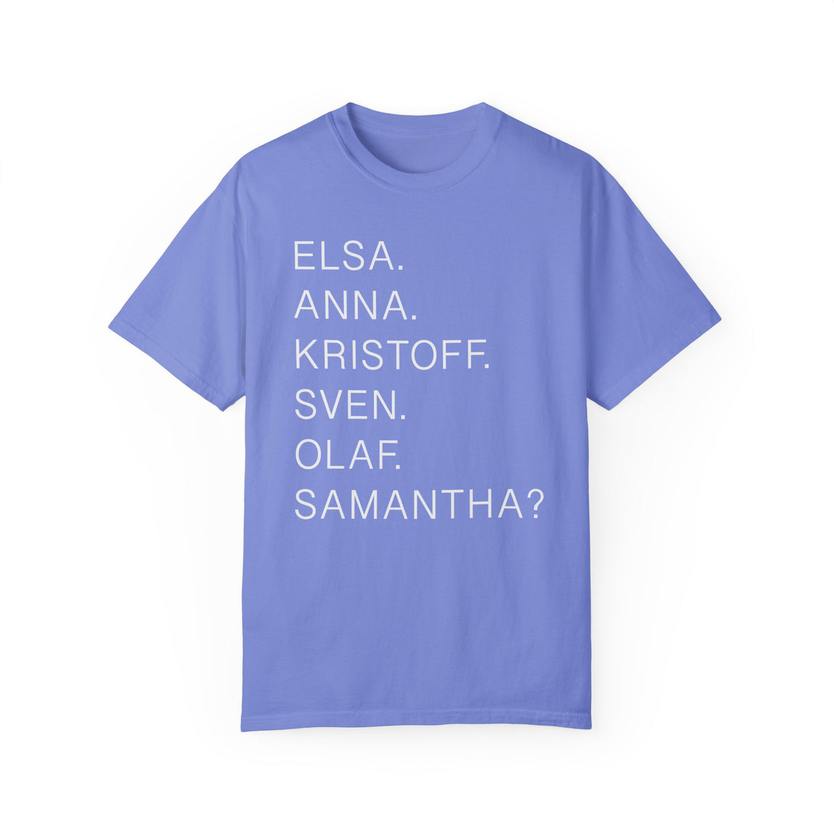 Frozen Character Names Comfort Colors Unisex Garment-Dyed T-shirt