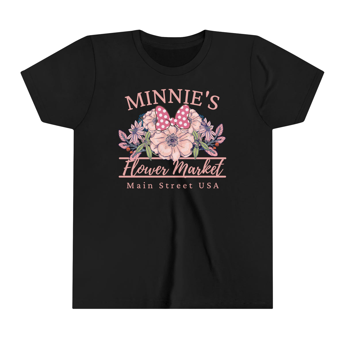 Minnie's Flower Market Bella Canvas Youth Short Sleeve Tee