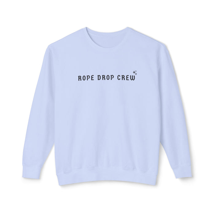 Rope Drop Crew Unisex Lightweight Comfort Colors Crewneck Sweatshirt