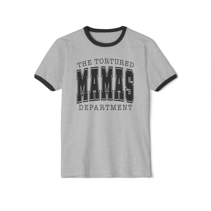 The Tortured Mamas Department Next Level Unisex Cotton Ringer T-Shirt