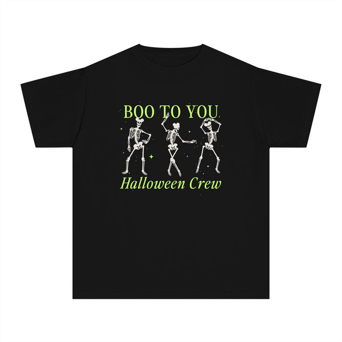 Boo To You Halloween Crew Comfort Colors Youth Midweight Tee