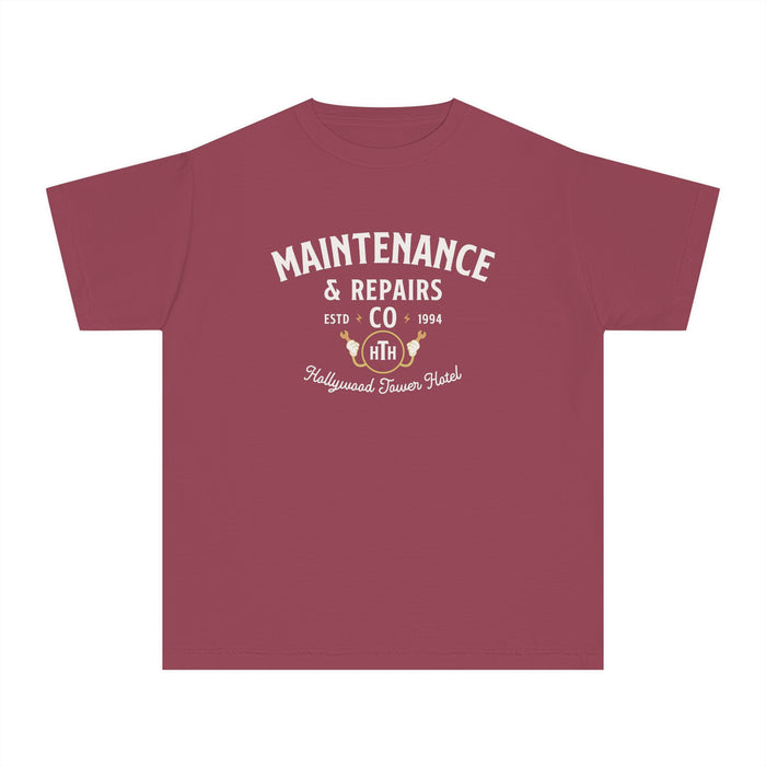 Hollywood Tower Hotel Maintenance & Repairs Comfort Colors Youth Midweight Tee