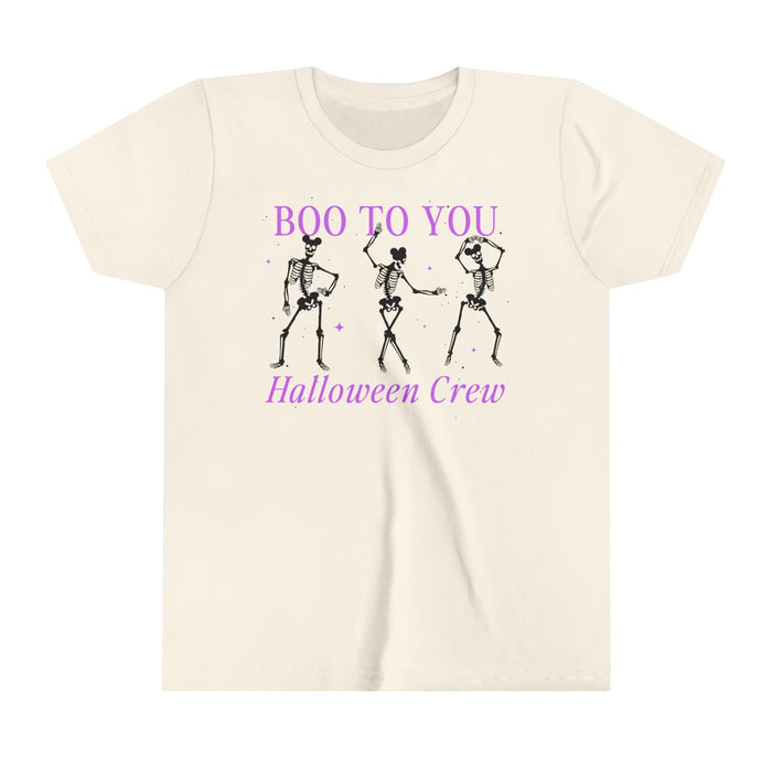 Boo To You Halloween Crew Bella Canvas Youth Short Sleeve Tee