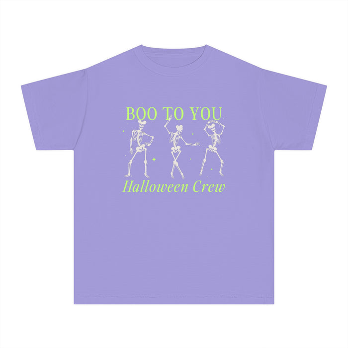 Boo To You Halloween Crew Comfort Colors Youth Midweight Tee