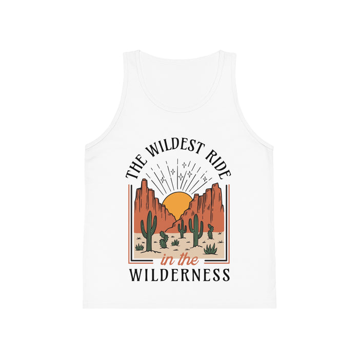 The Wildest Ride In The Wilderness Kid's Bella Canvas Jersey Tank Top