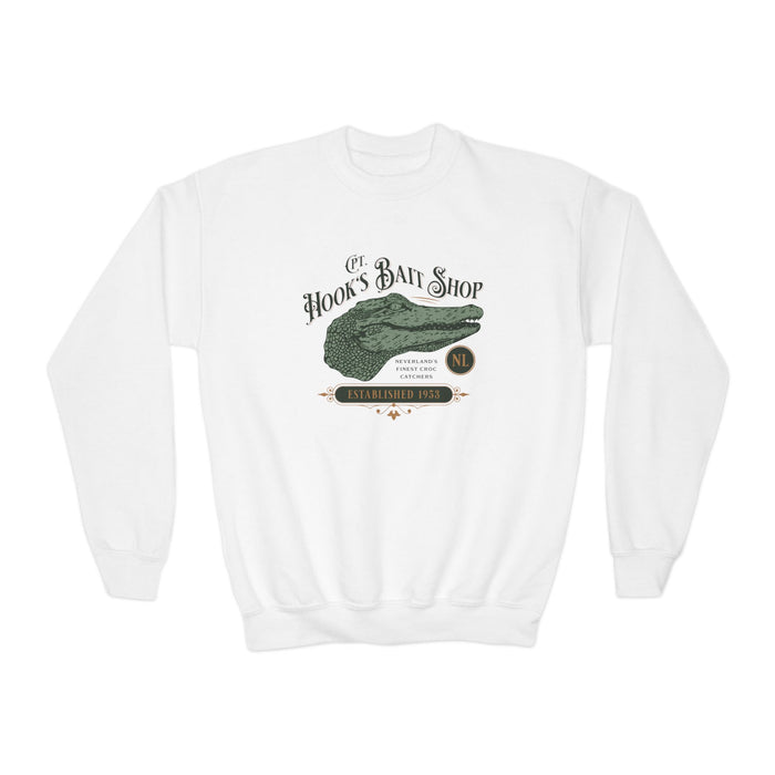 Captain Hook’s Bait Shop Gildan Youth Crewneck Sweatshirt