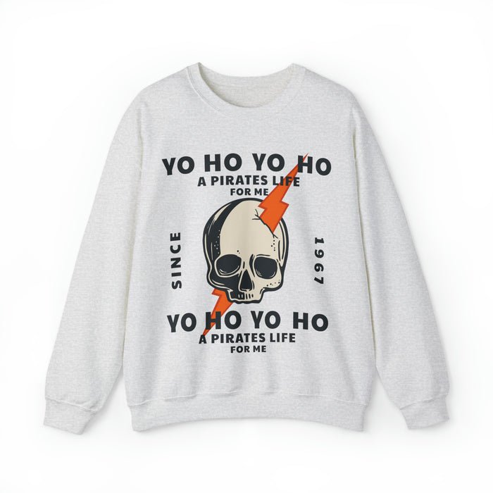 Yo Ho Pirates Life For Me Gildan Unisex Heavy Blend™ Crewneck Sweatshirt