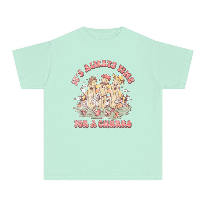 It's Always Time For A Churro Comfort Colors Youth Midweight Tee