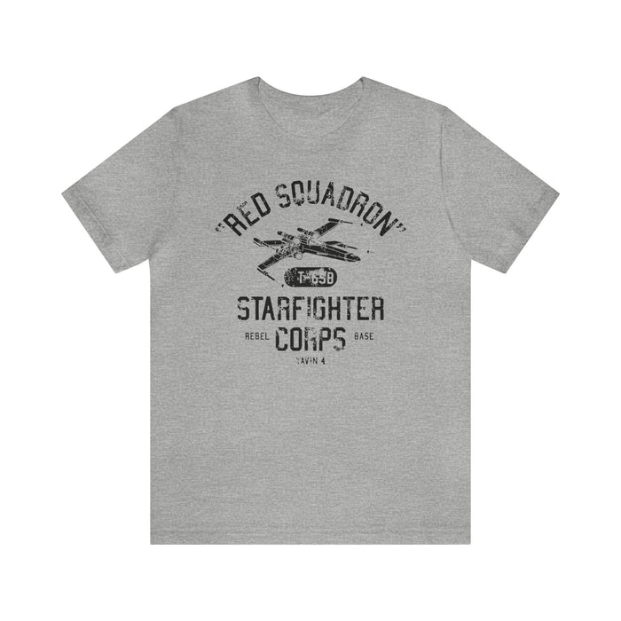 Red Squadron Starfighter Corps Bella Canvas Unisex Jersey Short Sleeve Tee