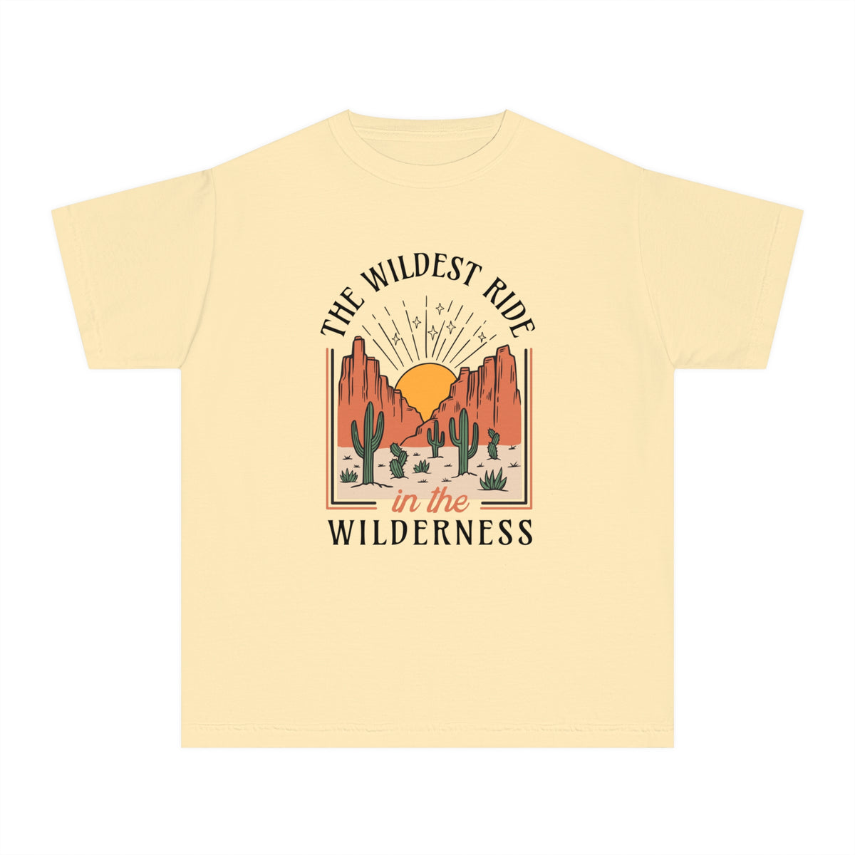 The Wildest Ride In The Wilderness Comfort Colors Youth Midweight Tee