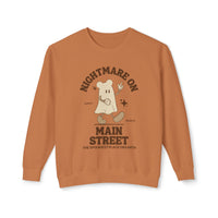 Nightmare on Main Street Unisex Lightweight Comfort Colors Crewneck Sweatshirt