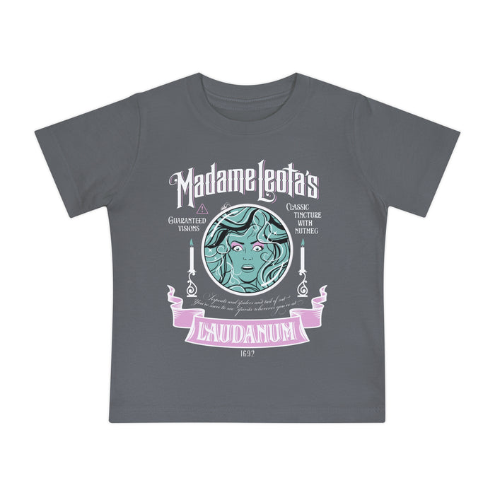 Madame Leota’s Laudanum Teal Bella Canvas Baby Short Sleeve T-Shirt