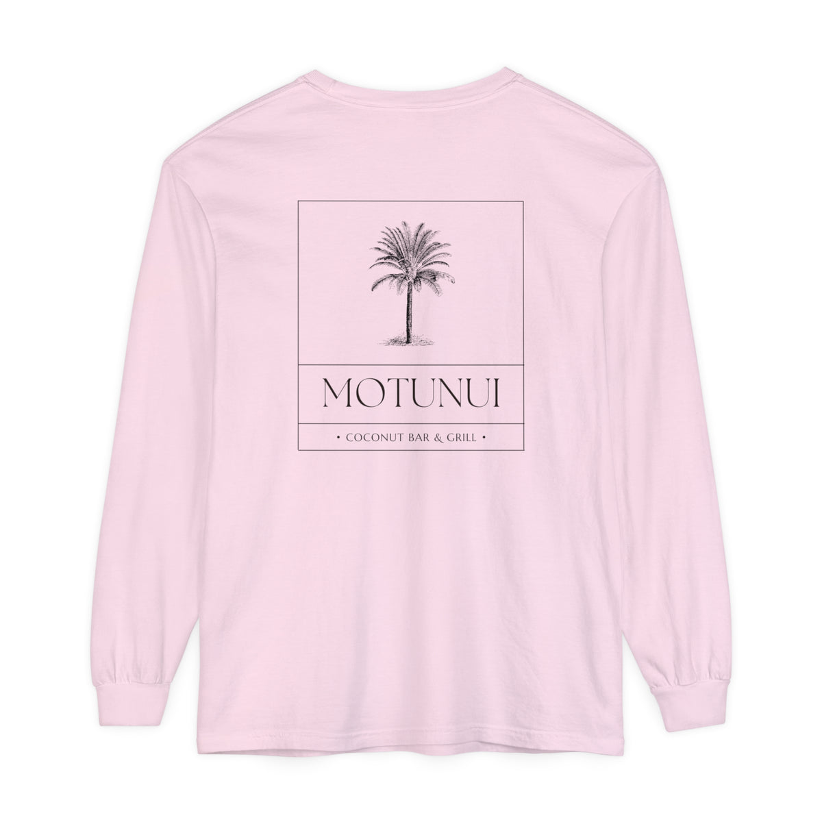 Motunui Coconut Bar and Grill Comfort Colors Unisex Garment-dyed Long Sleeve T-Shirt