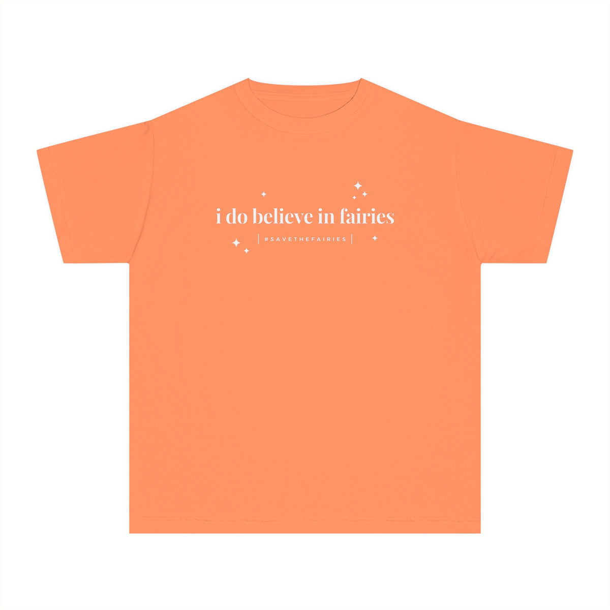 I Do Believe In Fairies Comfort Colors Youth Midweight Tee