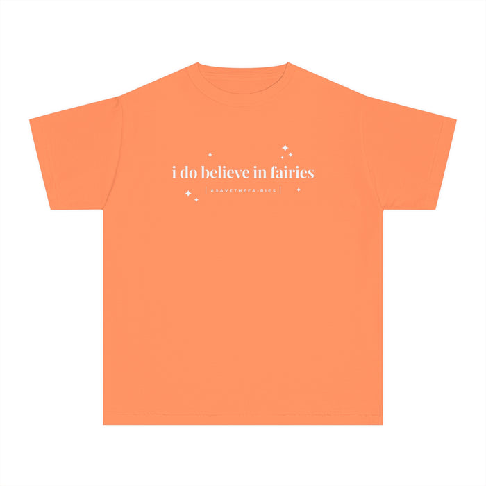 I Do Believe In Fairies Comfort Colors Youth Midweight Tee