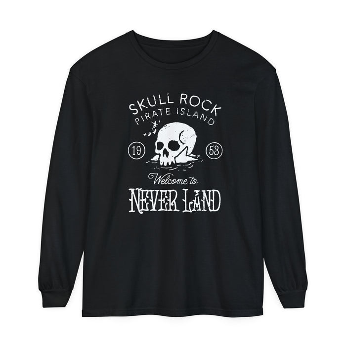 Skull Rock Comfort Colors Unisex Garment-dyed Long Sleeve T-Shirt