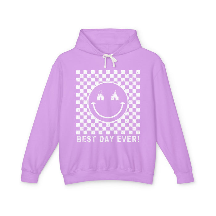 Best Day Ever Comfort Colors Unisex Lightweight Hooded Sweatshirt